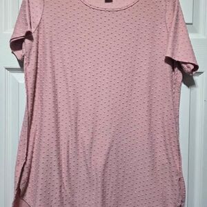 Adrianna Papell women's Medium pink short sleeve shirt